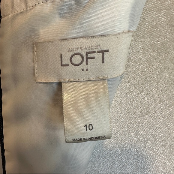 Ann Taylor Linen Fully Lined Dress 10 - Picture 3 of 5